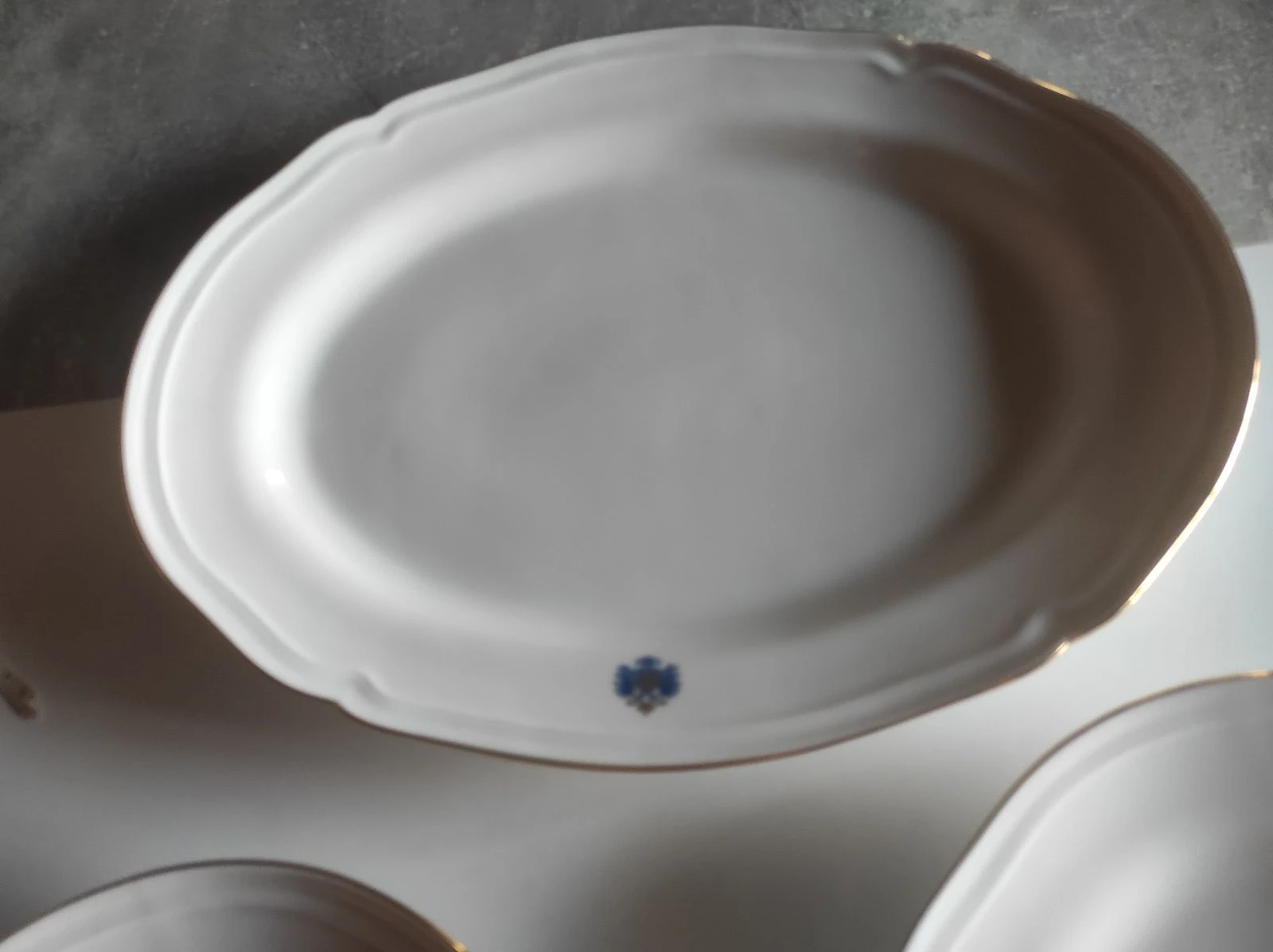 Set 3 bandejas ovaladas porcelana fina Royal Kent  – photo 3